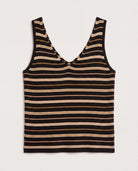 Black Stripe $|& SEAS Sara Striped Tank - Hanger Detail