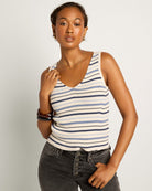 Cream Stripe $|& SEAS Sara Striped Tank