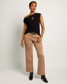 Black $|& SEAS Ava Off the Shoulder Tee - UGC On Fig