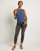 Denim Blue $|& SEAS Ava Off the Shoulder Tee - UGC On Fig