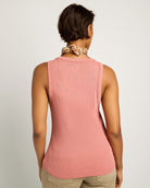 Cedar $|& SEAS Laura Henley Ribbed Tank - SOF Back