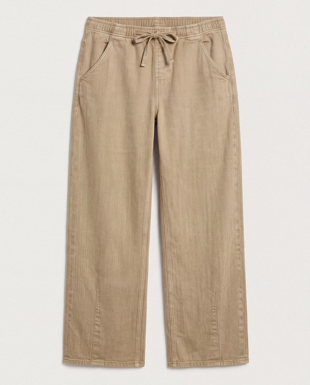 Pebble $|& SEAS Ellie Drawstring Straight Leg Pant - Hanger Detail