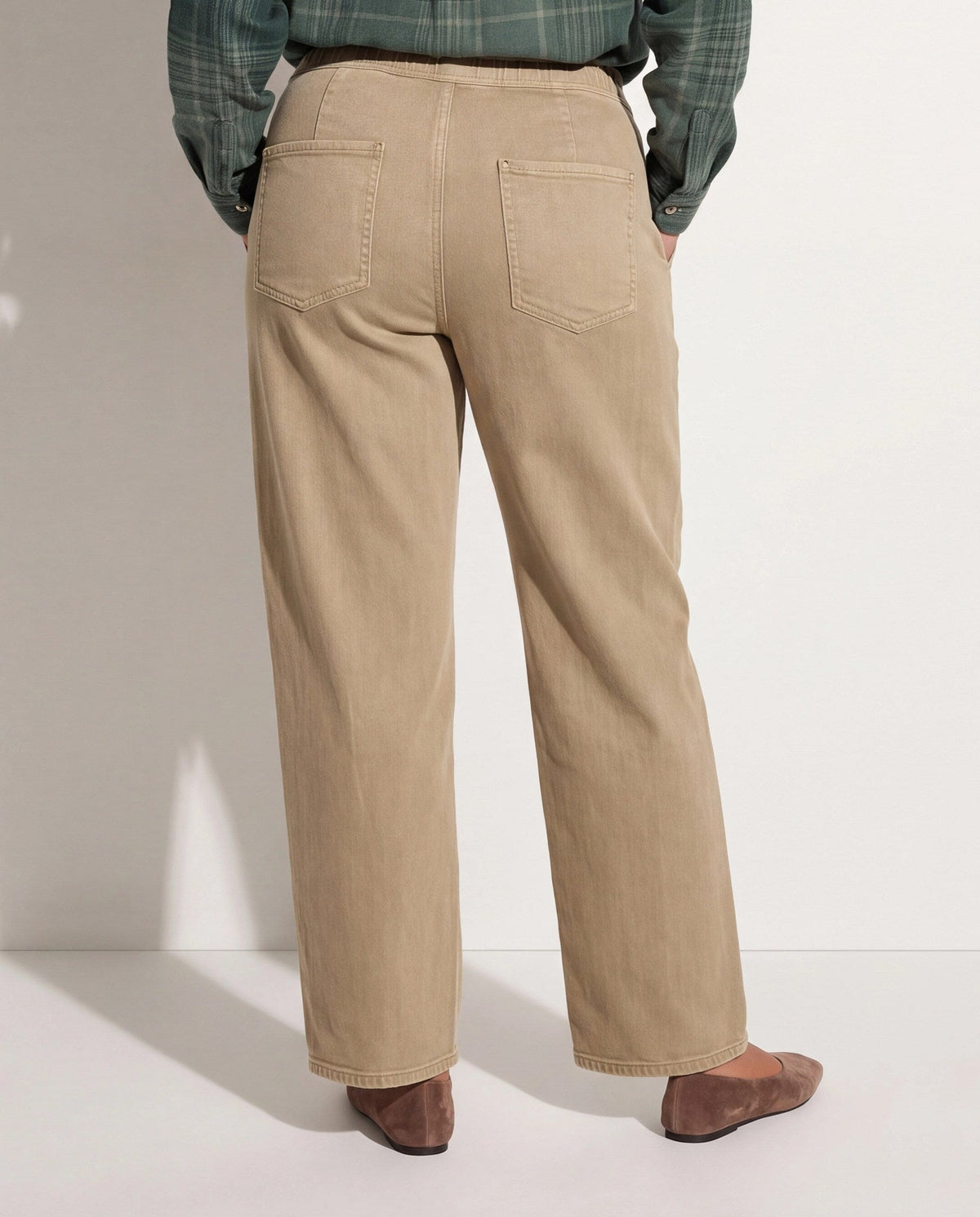 Pebble $|& SEAS Ellie Drawstring Straight Leg Pant - SOF Back
