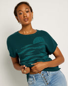 Laurel $|& SEAS Nora Dolman Graphic Sweater Tee - SOF Full Front