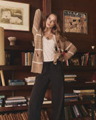 Fawn/Cream $|& SEAS Shore Pocket Cardigan - SOF Side