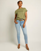 Lakeside $|& SEAS Lucy Button Front Slim Straight Jean - UGC On Fig
