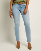 Lakeside $|& SEAS Lucy Button Front Slim Straight Jean - SOF Front