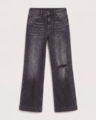 Dark Shore $|& SEAS Gigi High Rise Boyfriend Ankle Jean - Hanger Detail