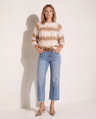 Saltwater $|& Herizon Roam Distressed Cropped Wide Leg Jean - SOF Detail