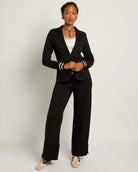 Black $|& SEAS Abigail Ribbed Cuff Blazer - UGC On Fig