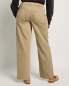 Pebble $|& SEAS Ellie Mid Rise Drawstring Straight Leg Pant - SOF Back