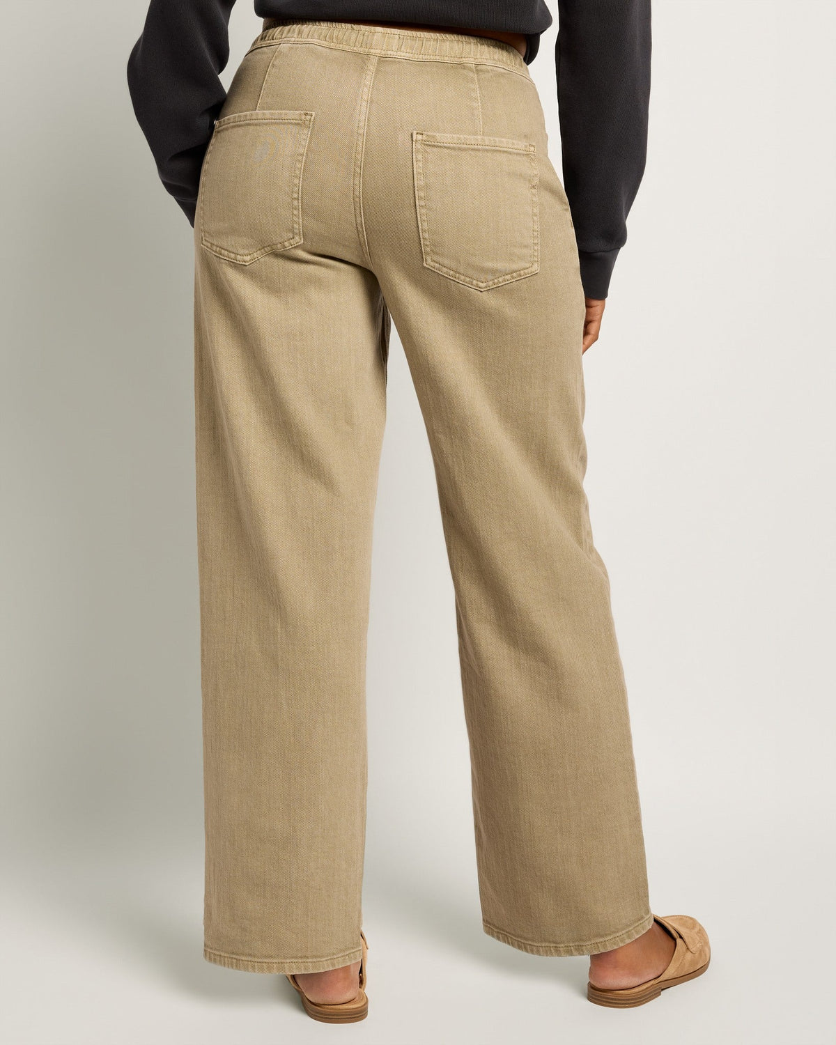 Pebble $|& SEAS Ellie Drawstring Straight Leg Pant - SOF Back