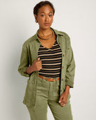 Olive Branch $|& SEAS Charlotte Utility Jacket - SOF Front