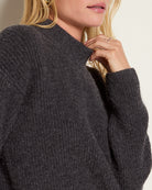 Heather Cinder $|& SEAS Cassie Mock Neck Sweater - VOF Front