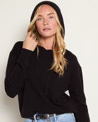 Black $|& SEAS Palm Hooded Sweater - SOF Full Front