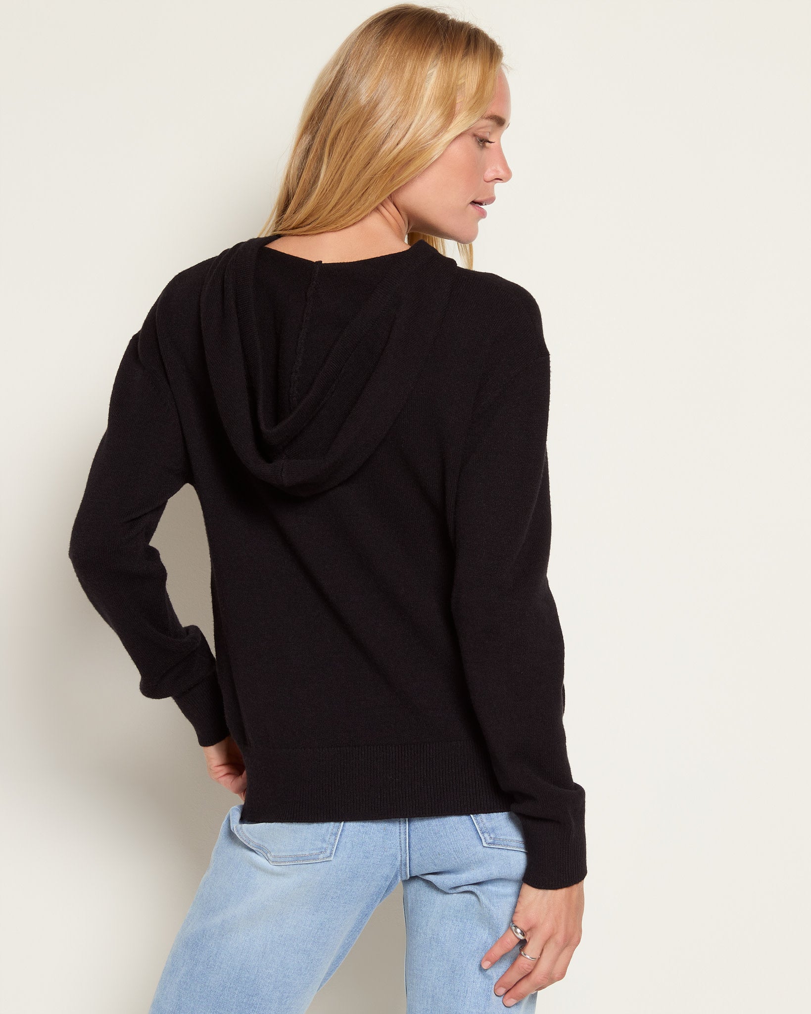 Black $|& SEAS Palm Hooded Sweater - SOF Back