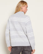 Heather Grey $|& Herizon Franklin Mock Neck Sweater - SOF Back