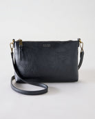 Black $|& SEAS Compass  Zippered Crossbody - Hanger Detail
