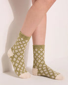 Canyon Multi $|& SEAS 4 Pack Patterned Crew Socks - SOF Front