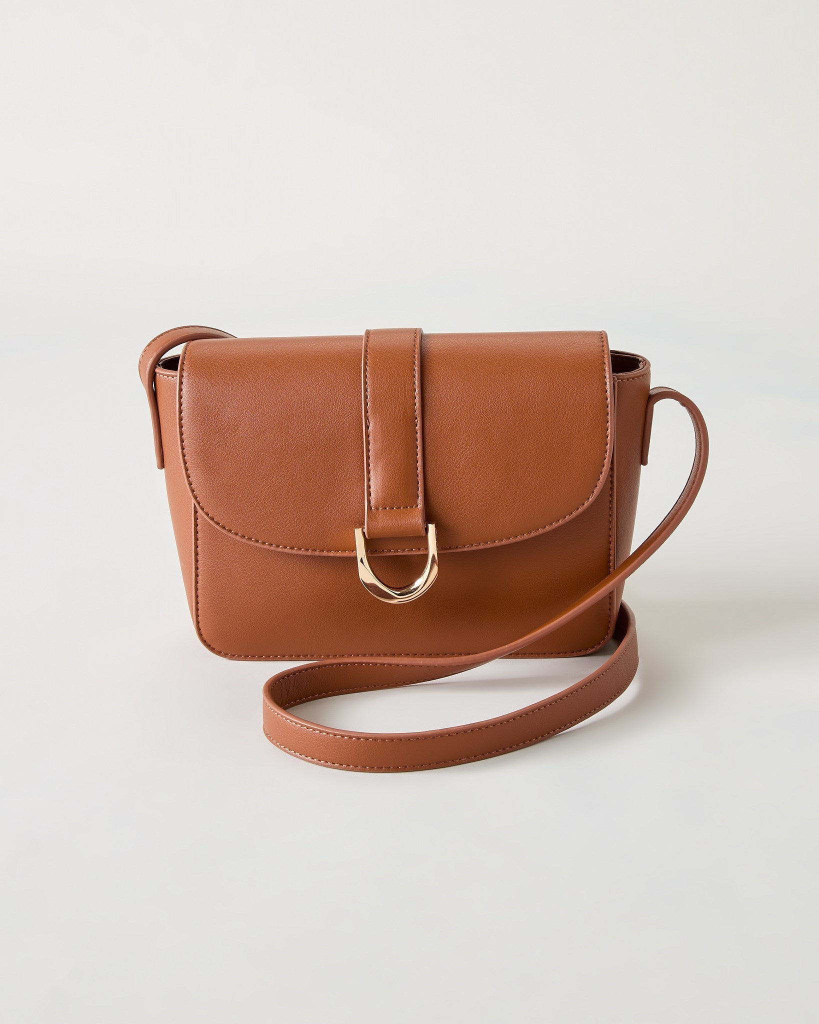 Cognac $|& SEAS Fiona Flap Crossbody - Hanger Detail