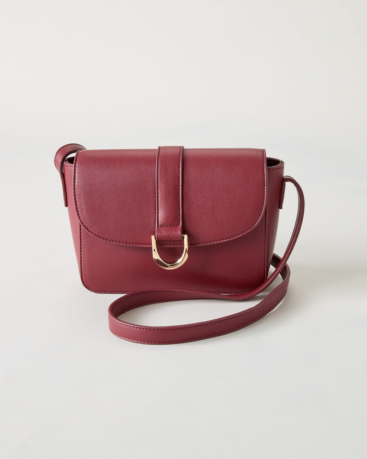 Bordeaux $|& SEAS Fiona Flap Crossbody - Hanger Detail