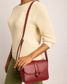 Bordeaux $|& SEAS Fiona Flap Crossbody - VOF Front