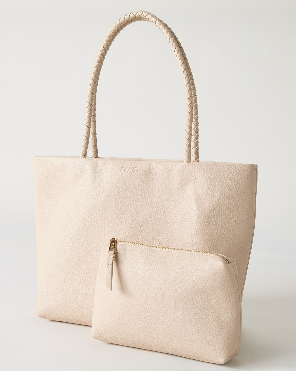 Cream $|& SEAS Arden Braided Handle Tote