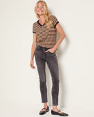 Canyon/Black $|& Herizon Sora Stripe Tee - UGC On Fig