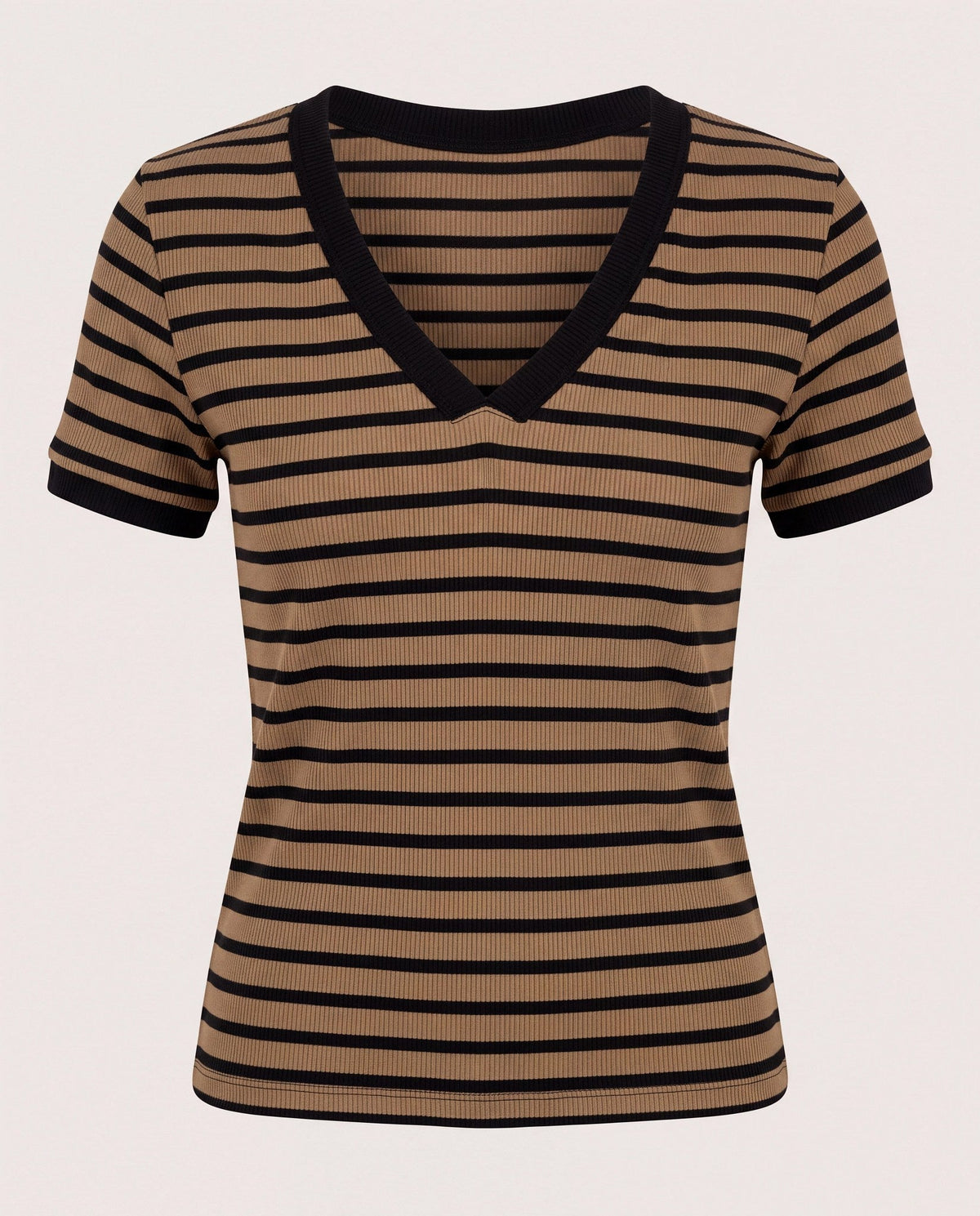Canyon/Black $|& Herizon Sora Stripe Tee - Hanger Detail