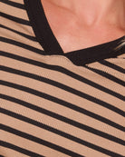 Canyon/Black $|& Herizon Sora Stripe Tee - SOF Full Front