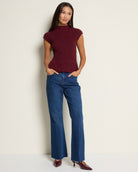 Burgundy $|& Bobeau Animal Jacquard Sweater - UGC On Fig