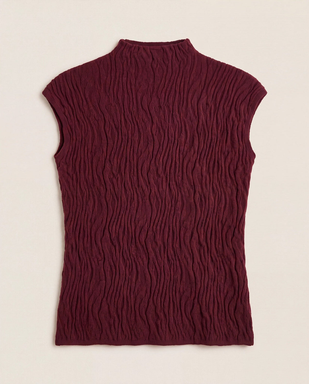 Burgundy $|& Bobeau Animal Jacquard Sweater - Hanger Detail