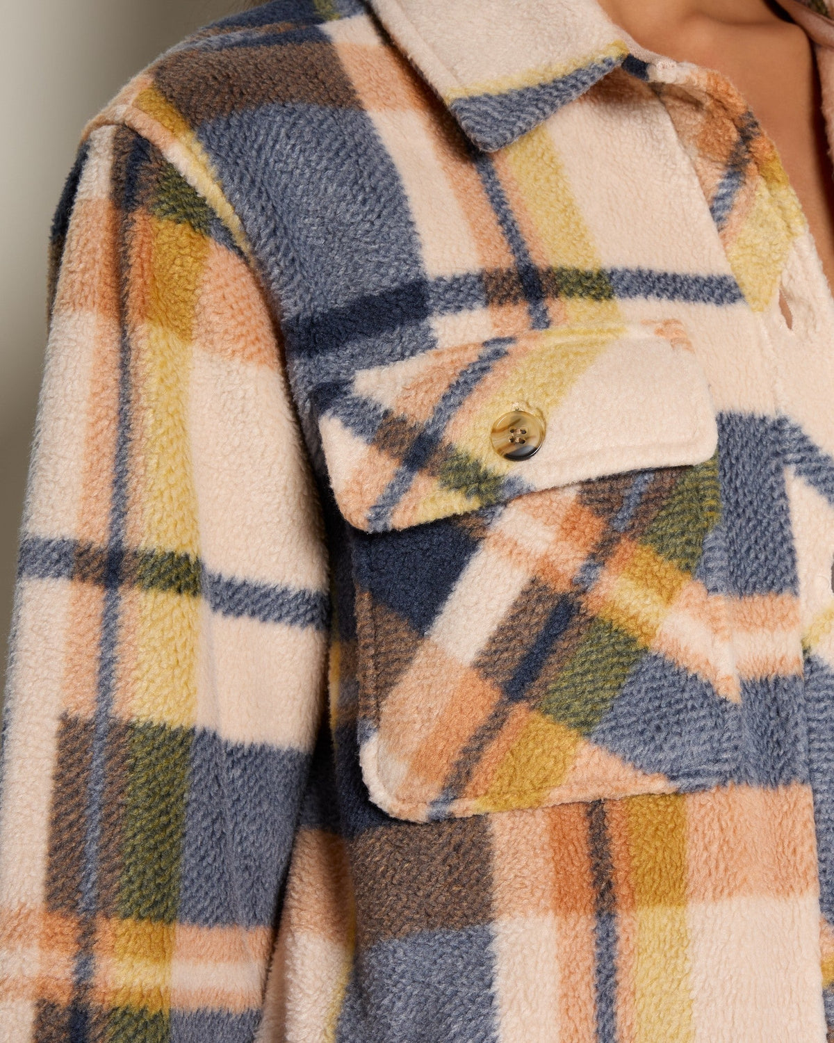 Navy Copper Plaid $|& Thread & Supply Roswell Jacket - SOF Full Front