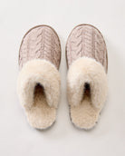 Grey $|& SEAS Nest Cable Knit Slipper - Hanger Detail