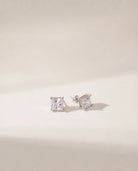 Platinum $|& SEAS Square Stud Earrings - VOF Side