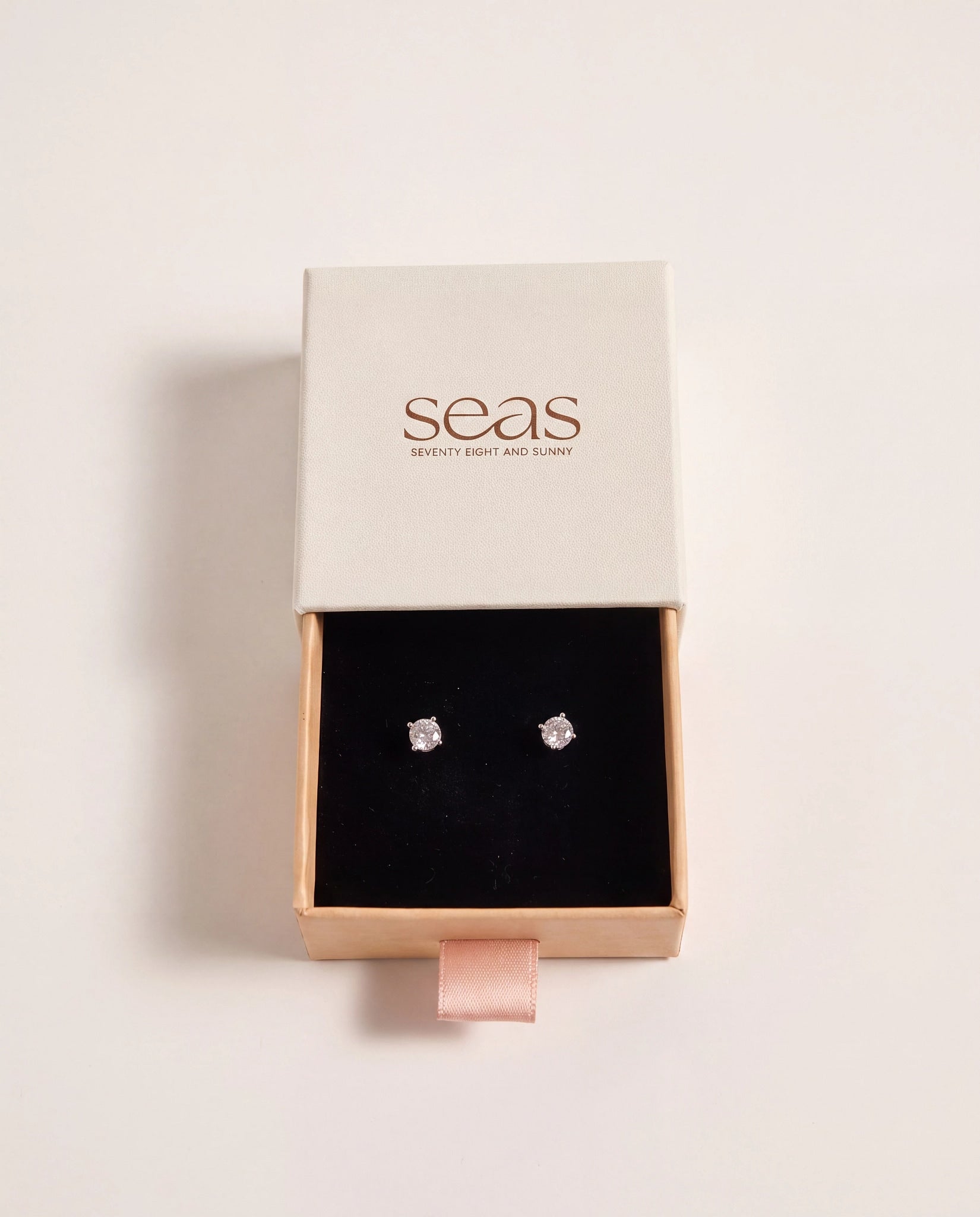 Platinum $|& SEAS Petite Platinum Studded Earrings - UGC On Fig