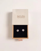 Platinum $|& SEAS Round Stud Earrings - UGC On Fig