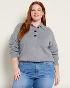 Heather Charcoal $|& Thread & Supply Quinlan Pullover - SOF Front