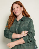 Pine Plaid $|& SEAS Amber Button Down Plaid - SOF Full Front