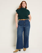 Pine $|& SEAS Kendall Mock Neck - UGC On Fig