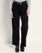 Black $|& SEAS Beck High Rise Wide Leg - SOF Front