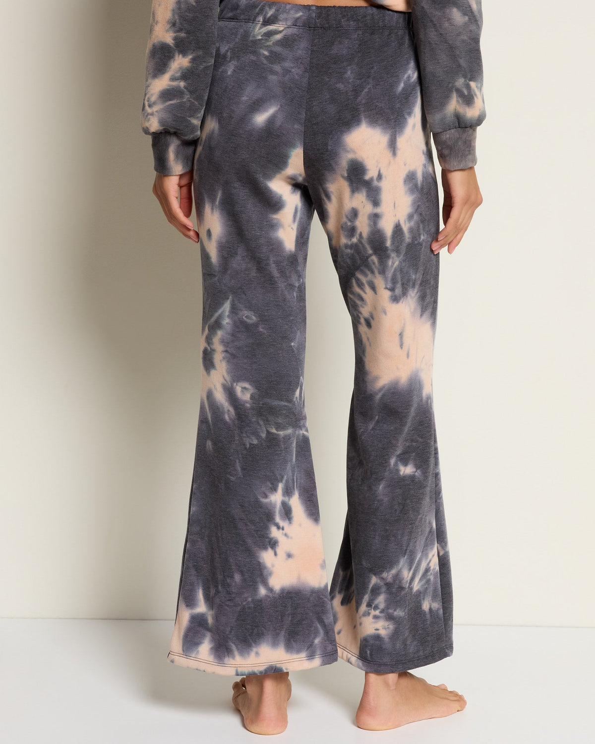 Black/Peach $|& SEAS Lara Drawstring Pant - SOF Back