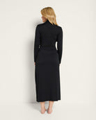 Black $|& SEAS Mightnight Robe - SOF Back