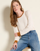 Almond Wet Sand $|& SEAS Pippy Long Sleeve Top - VOF Front