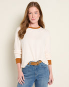 Almond Wet Sand $|& SEAS Pippy Long Sleeve Top - SOF Front