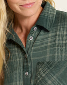 Pine Plaid $|& SEAS Amber Button Down Plaid - VOF Front