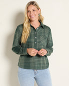 Pine Plaid $|& SEAS Amber Button Down Plaid - SOF Front