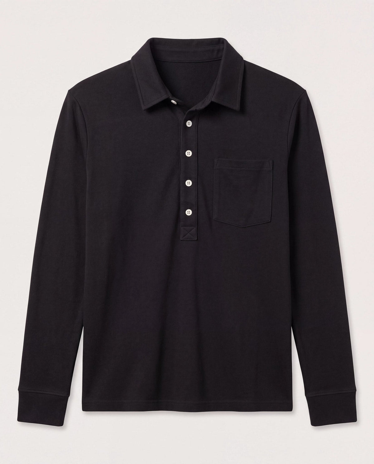 Black $|& SEAS Amber Button Down - Hanger Detail