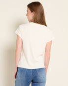 Cream $|& Herizon Jada Scoop Neck Henley - SOF Back