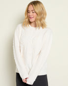 Cream $|& SEAS Love Note Cable Knit Sweater - VOF Front